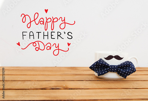 Father's Day funny greeting card concept