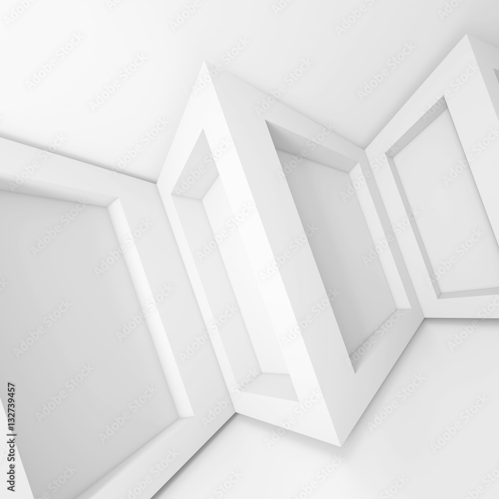 Futuristic White Room Futuristic White Room