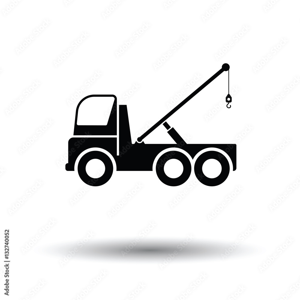 Car towing truck icon Car towing truck icon