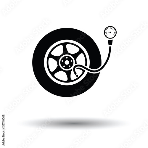 Tire pressure gage icon
