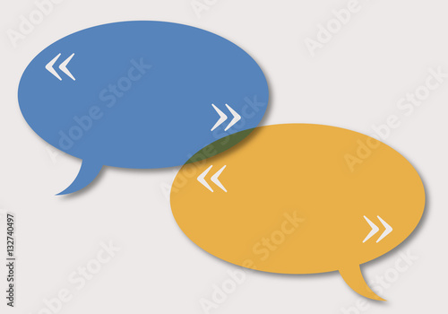 bulles - dialogue - guillemets - présentation - fond