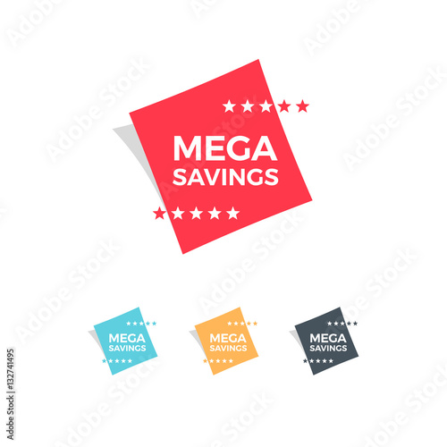 Mega Savings Labels