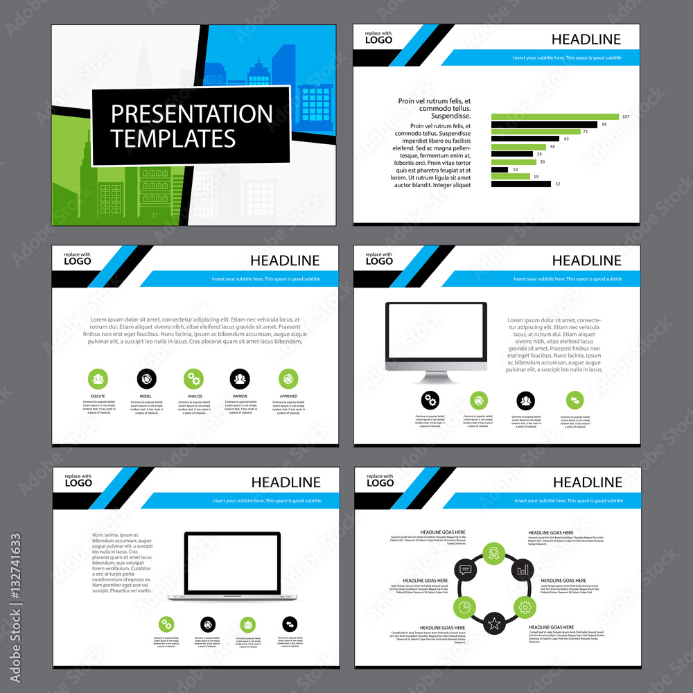 Page layout design template for presentation and brochure , Annual report, flyer page with infographic element Page layout design template for presentation and brochure , Annual report, flyer page with infographic element