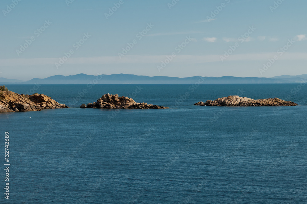 Isola del Giglio, panorama marino