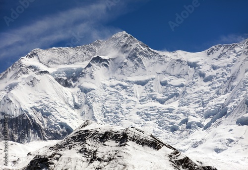 Beautiful panoramic view of himalayas mountains