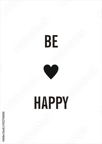 Plakat be happy
