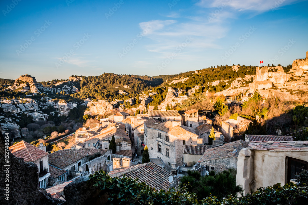 Vue du village depuis le château des Baux de Provence