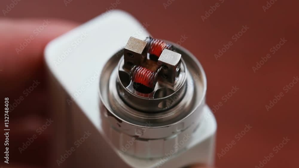 Macro video of burning spiral electronic cigarette Macro video of burning spiral electronic cigarette