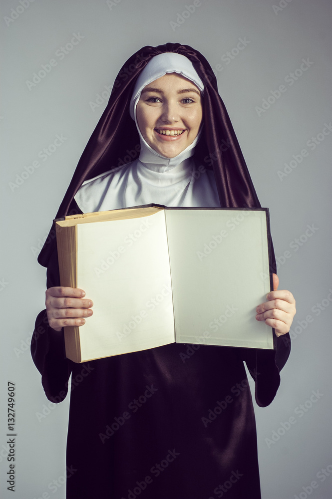 Nun with book Nun with book
