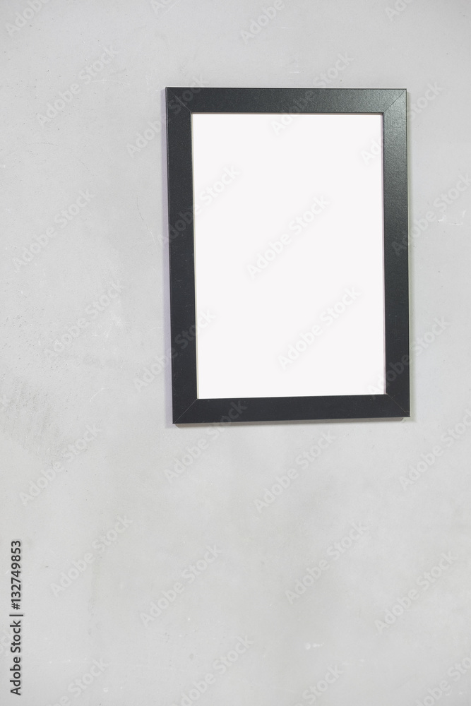 Empty frame from a picture, document, diploma or commendation on a wall Empty frame from a picture, document, diploma or commendation on a wall