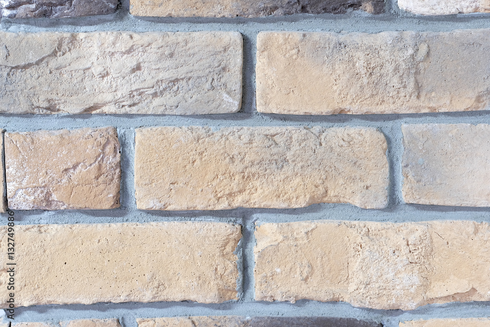 Fototapeta premium Background with the image of a stone brick wall