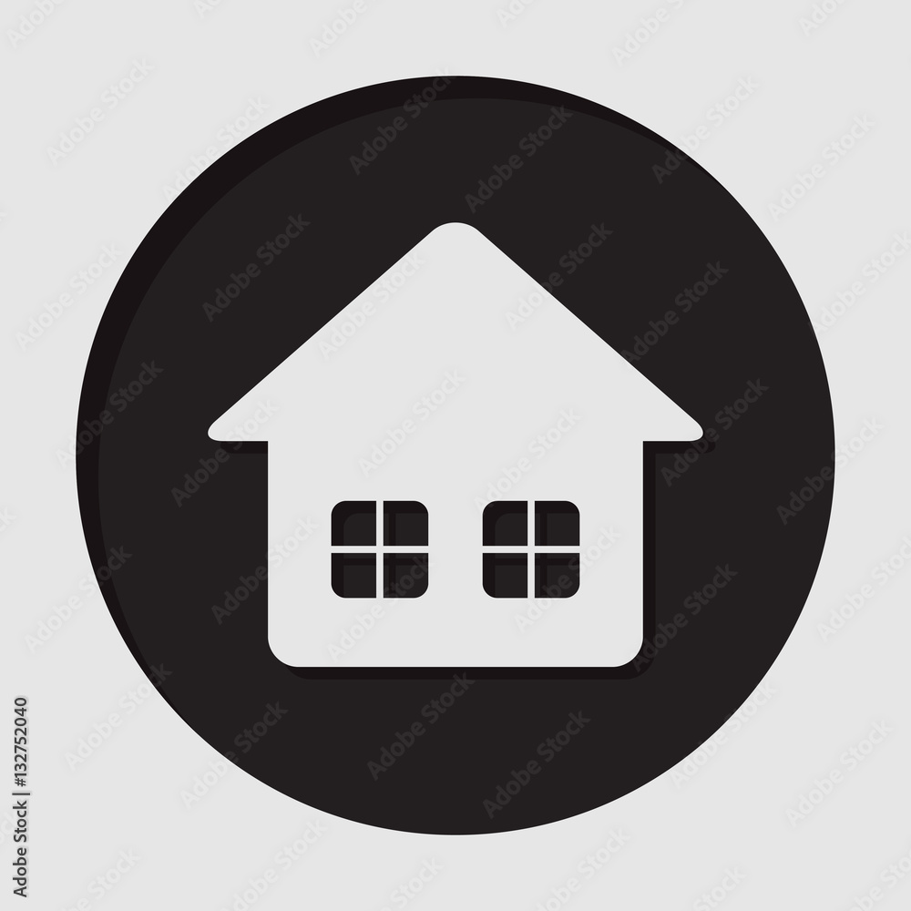 information icon - home with two windows information icon - home with two windows