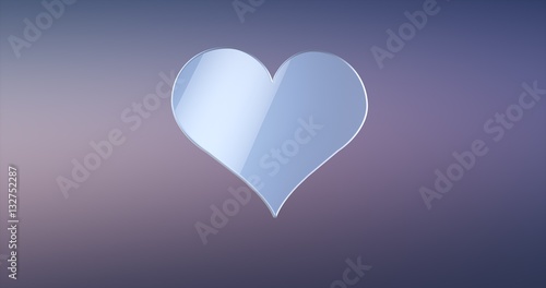 Like Heart Silver 3d Icon