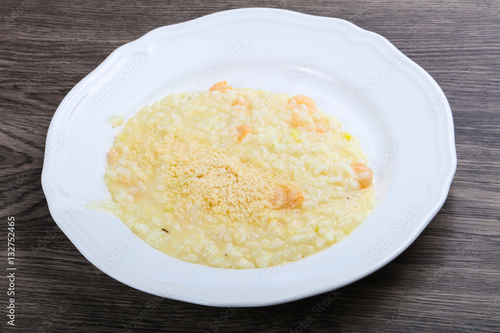 Risotto with prawn