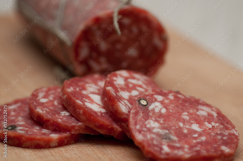 jerked Italian salami jerked Italian salami