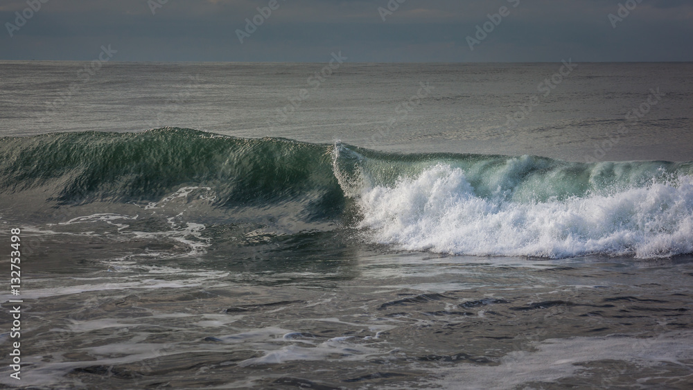 waves of the sea breaking on the beach, Poti, Georgia