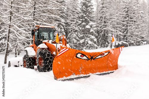 Lustiger Schneepflug photo