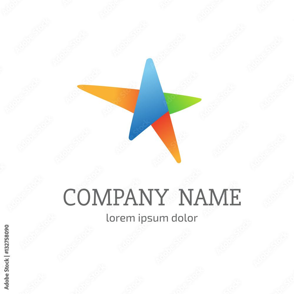 Logo design star vector template Logo design star vector template