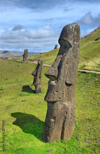 Obraz na płótnie Moai statues on Easter Island