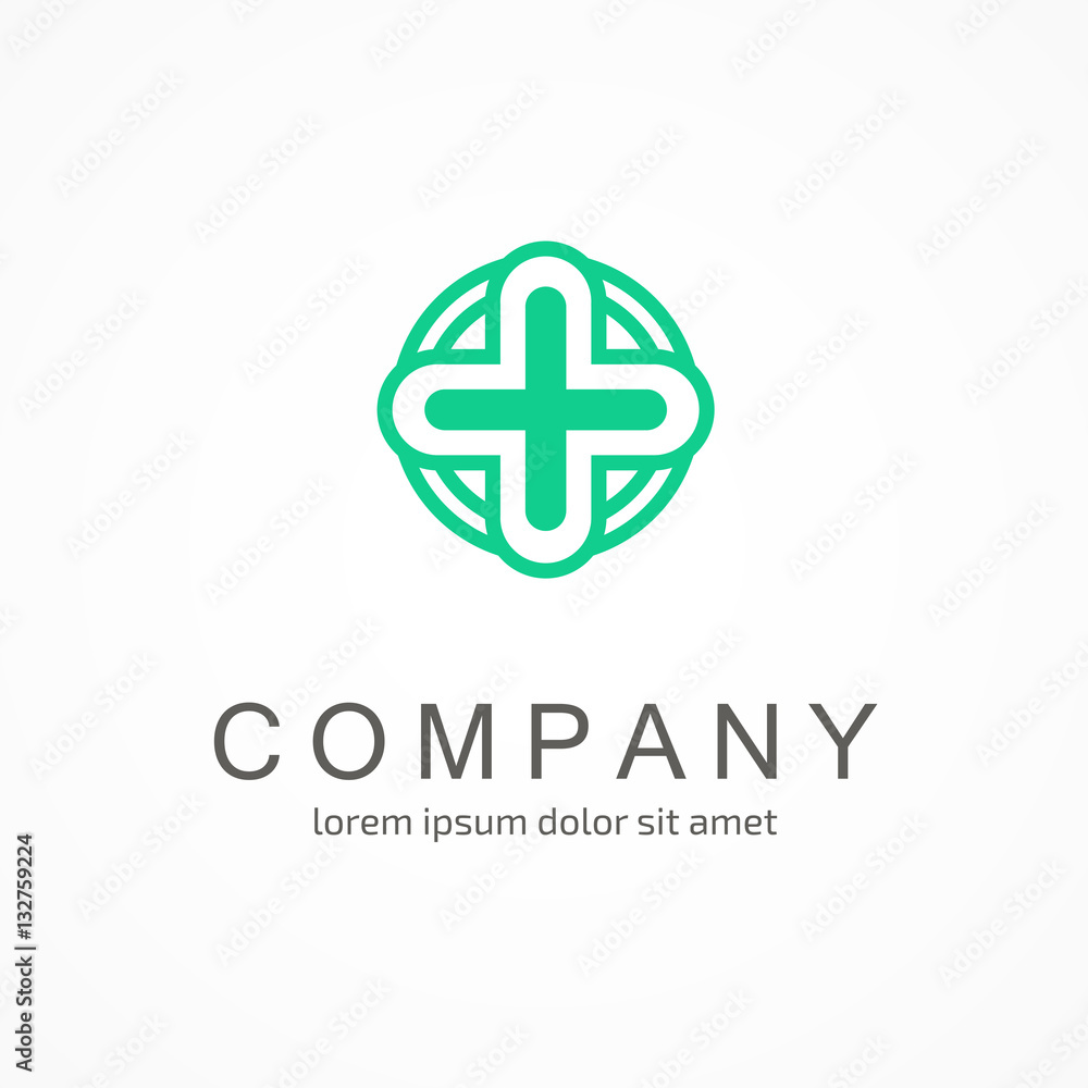 Logo design abstract medical vector template Logo design abstract medical vector template