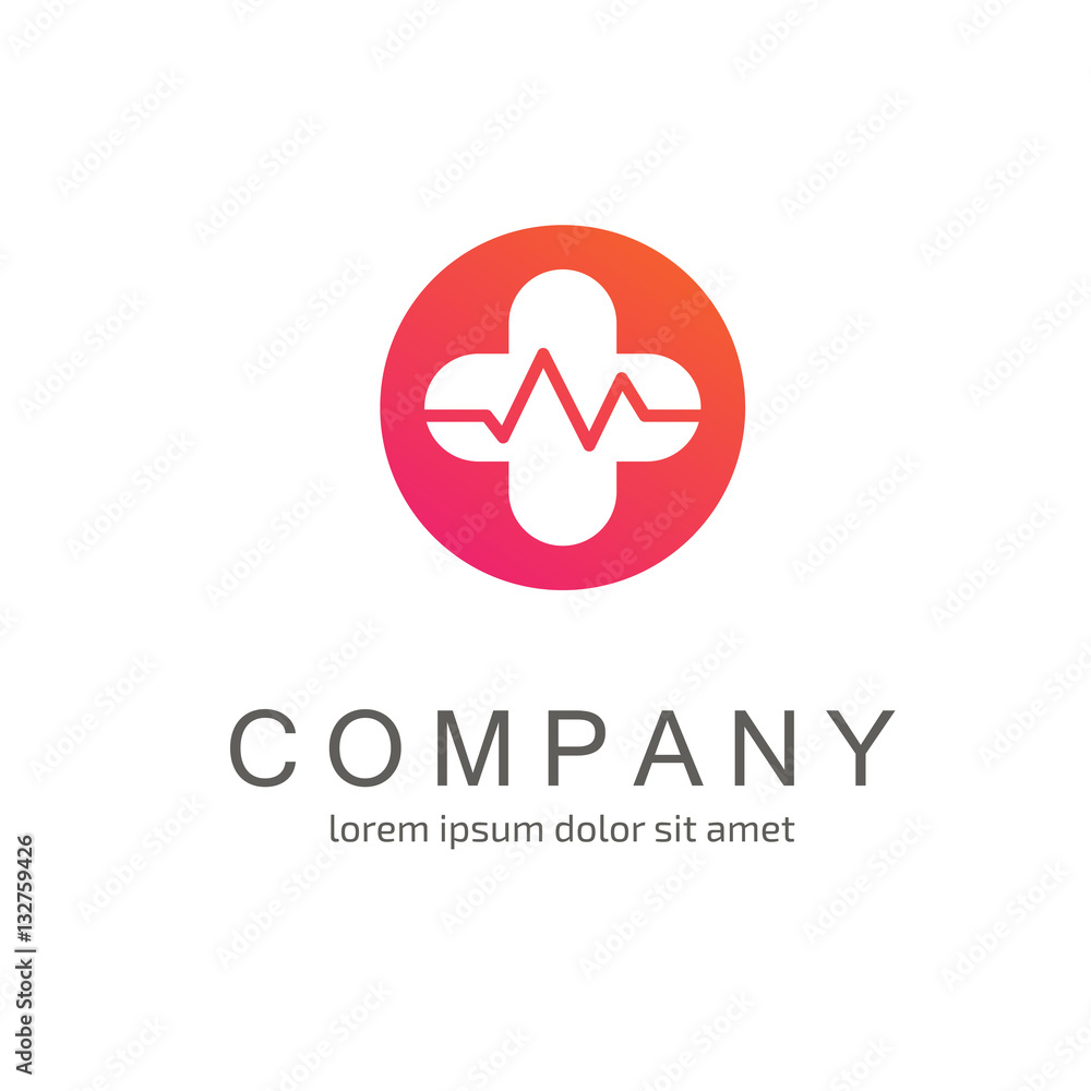 Logo design abstract medical vector template Logo design abstract medical vector template
