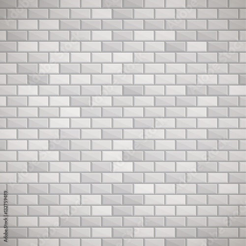 Gray brick wall.