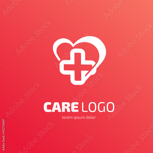 Logo design abstract medical vector template