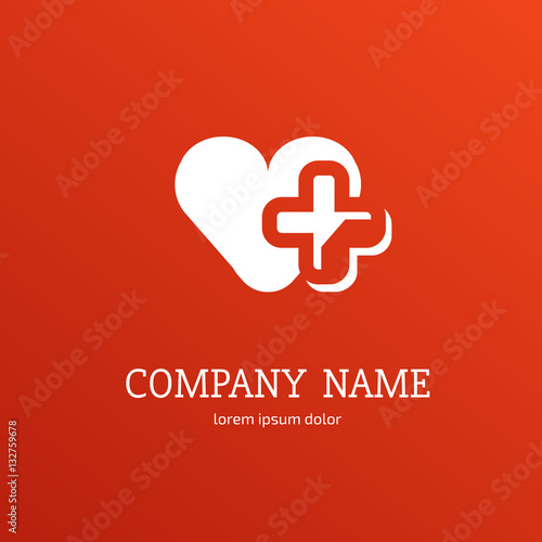 Logo design abstract medical vector template