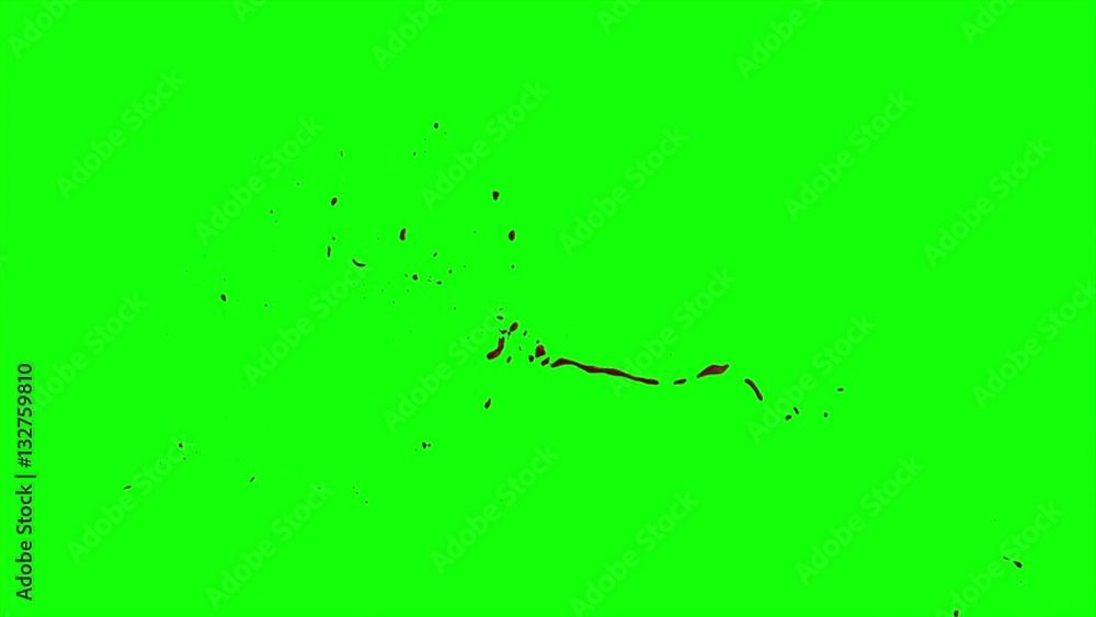 Hd Blood Burst Slow Motion (Green Screen) 66 Hd Blood Burst Slow Motion (Green Screen) 66