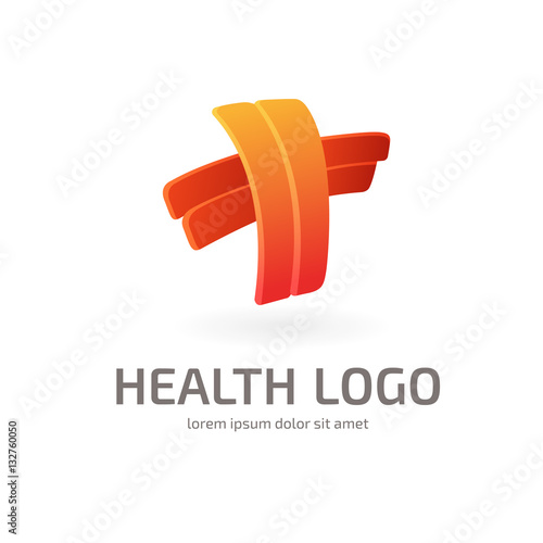 Logo design abstract medical vector template