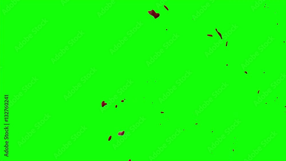 Hd Blood Burst Slow Motion (Green Screen) 135 Hd Blood Burst Slow Motion (Green Screen) 135