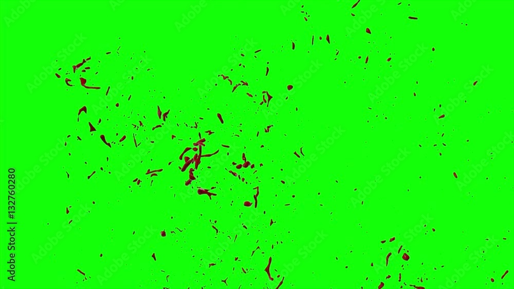 Hd Blood Burst Slow Motion (Green Screen) 132 Hd Blood Burst Slow Motion (Green Screen) 132