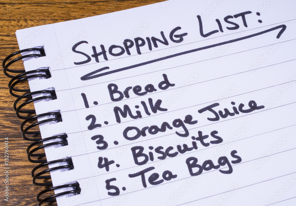 Shopping List Shopping List