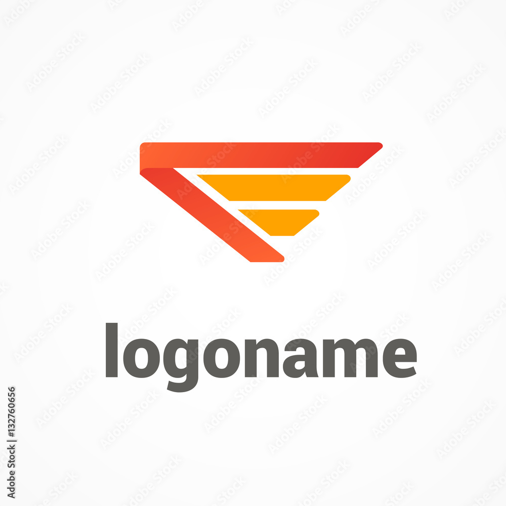 Logo abstract design arrow vector template Logo abstract design arrow vector template