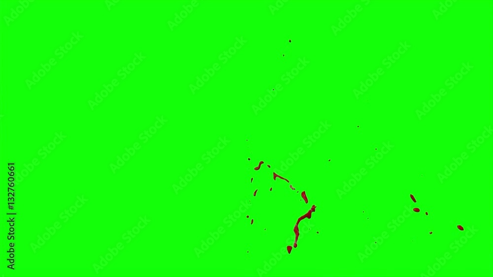 Hd Blood Burst Slow Motion (Green Screen) 184 Hd Blood Burst Slow Motion (Green Screen) 184