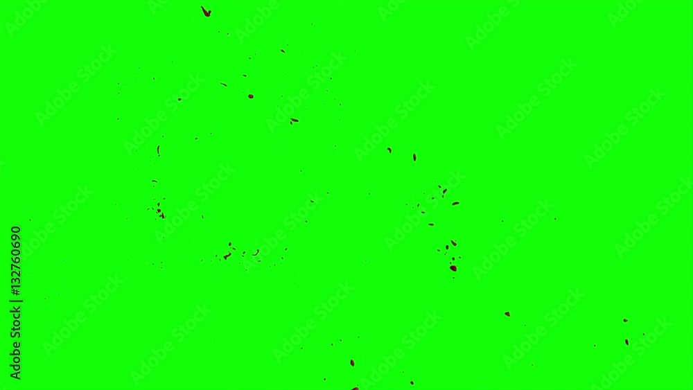 Hd Blood Burst Slow Motion (Green Screen) 186 Hd Blood Burst Slow Motion (Green Screen) 186
