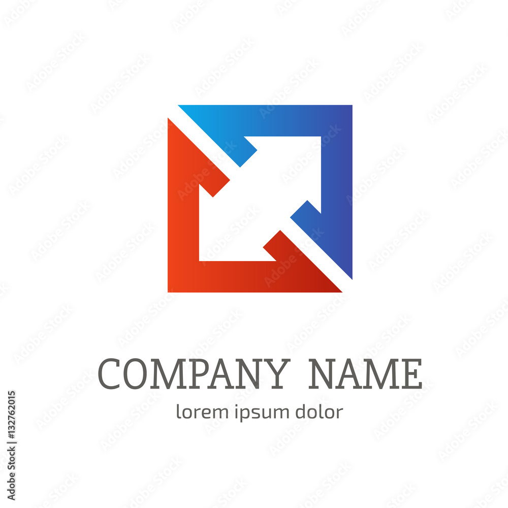 Logo abstract design arrow vector template Logo abstract design arrow vector template