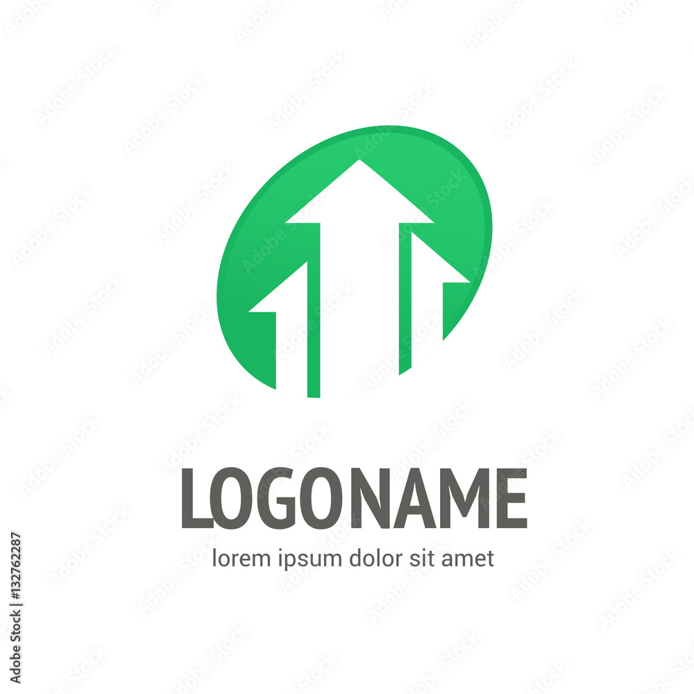 Logo abstract design arrow vector template Logo abstract design arrow vector template