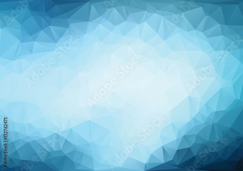 Polygonal light blue background