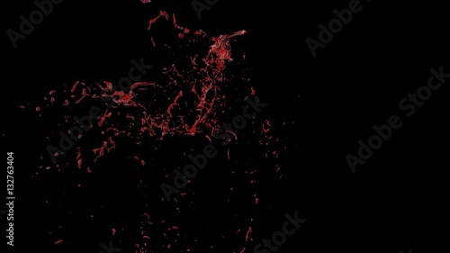 Hd Blood Burst Slow Motion (With Alpha) 137