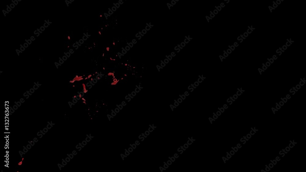 Hd Blood Burst Slow Motion (With Alpha) 185 Hd Blood Burst Slow Motion (With Alpha) 185