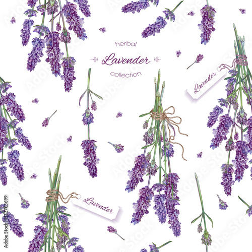 Lavender seamless pattern