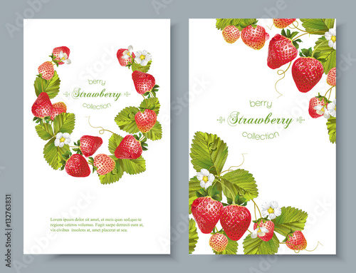 Strawberry vertical banners