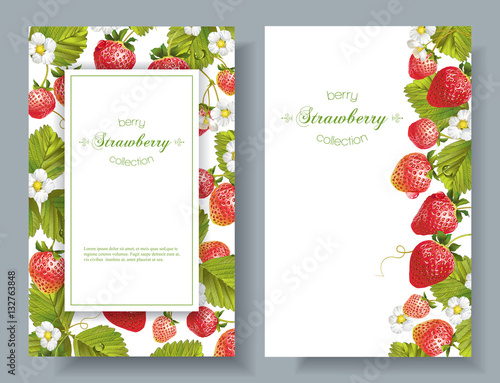 Strawberry vertical banners