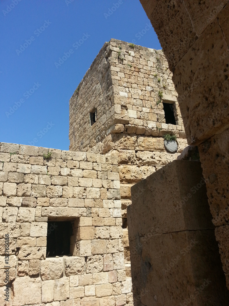 Entrance of Crusaders Castle in Saidon - lebanon