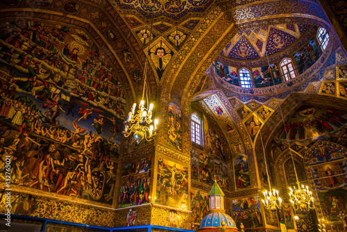 Foto L'intérieur de la cathédrale de Vank à Ispahan, Iran