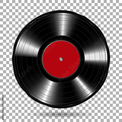 Blank vinyl record on isolate background, vector illustration EPS10