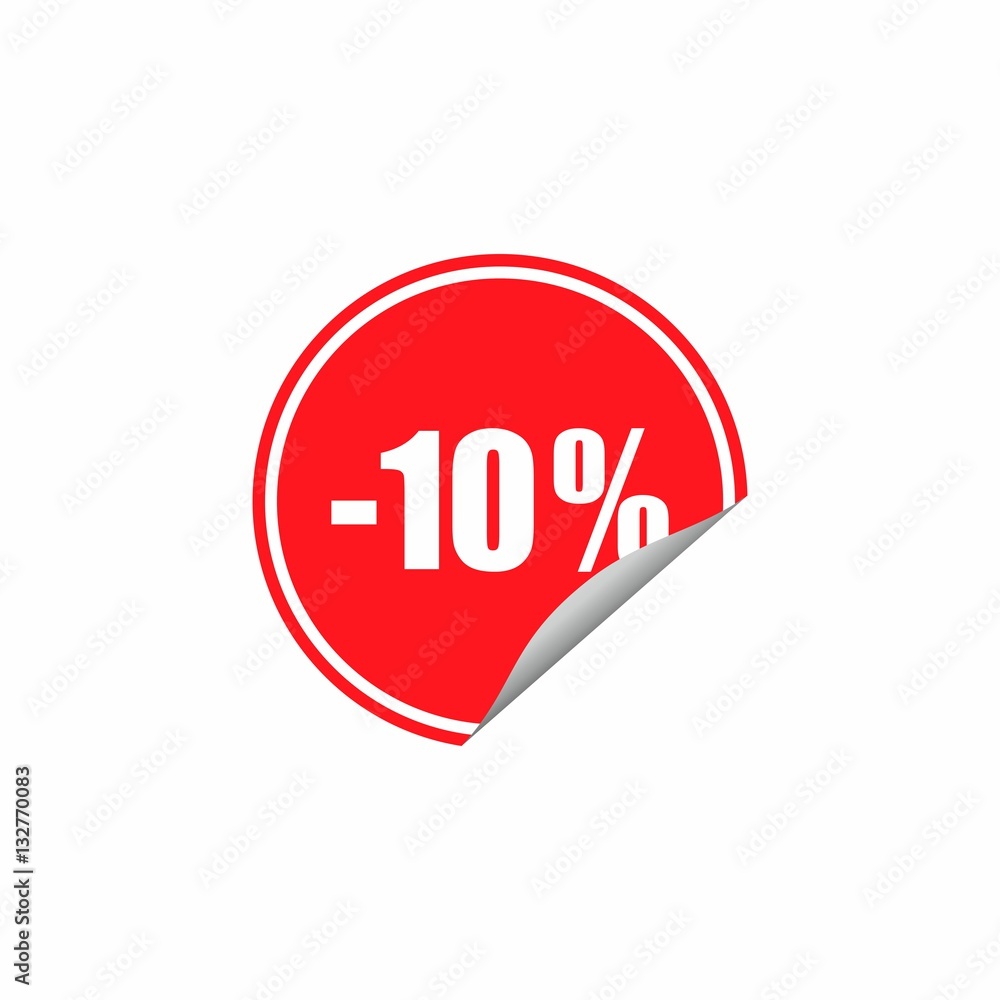 Discount label vector design isolated on white background Discount label vector design isolated on white background