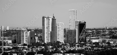 Several tall buildings black and white © jcfotografo