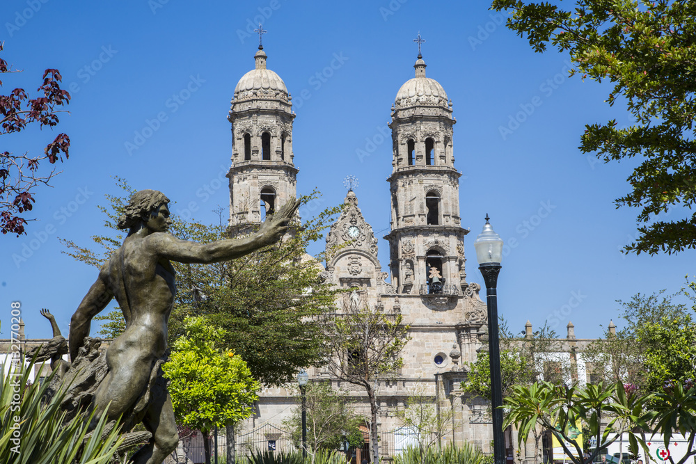 Monuments of Guadalajara, Jalisco, Mexico. Basilica de Zapopan. foto de  Stock | Adobe Stock